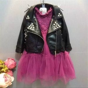 Toddler leather jacket